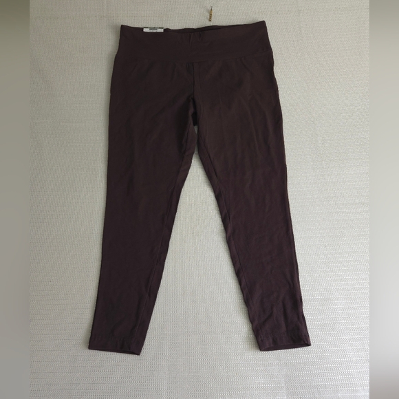 Terra & Sky Pants - Women's Terra & Sky High Rise Fitted Leggings 16W-18W Brown NWT